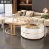 Mesa de Centro de Pizarra para Sala de Estar, Nuevo Modelo 2025, Apartamento Pequeño, Lujo Ligero, Moderno, Mesa de Centro de Gama Alta, Mesa Pequeña Moderna Simple