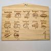 Dados de Haya de 12 Caras Dados Educativos Casuales Dados de Madera para Pareja de San Valentín Dados Poliédricos en Stock
