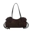 Bolsa Tote Balde da Moda Popular deste Ano Bolsa Feminina 2026 Outono Nova Estampa de Leopardo Bolsa de Ombro Plissada Bolsa de Ombro para o Trabalho