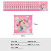 Decoración de Fiesta de Cumpleaños Infantil de Unicornio Nube Rosa de Dibujos Animados Servilletas de Papel Desechables Vajilla Mantel Arreglo de Primer Cumpleaños
