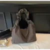 Bolso Tote Cuadros Nicho Coreano para Mujer 2026 Nuevo Gran Capacidad Casual Artístico Plegado Correa de Hombro Bolso de Hombro Único Cruzado