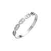 Pulseira Popular da Amazon para Moda Europeia e Americana Transfronteiriça, Aço Titânio com Cravação de Diamantes, Aberta, Não Desbota, Pulseira Simples de Aço Inoxidável