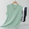 Chaleco Casual Simple para Hombre Verano Delgado Moderno Versátil Algodón Puro Sin Mangas Camiseta Base Cómoda Transpirable