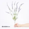Nuevo Ramo Flores Artificiales 5 Cabezas Flor Morada Lavanda Caja de Flores Arreglo Floral para el Hogar Interior Flores Decorativas Flores de Plástico Flores de Simulación
