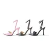 Zapatos de tacón alto para mujer, Suministro transfronterizo desde Europa y América, Color sólido, Adelgazantes, Ceñidores de cintura, Mules de punta fina, Tacones de aguja, Sandalias de moda para todas las estaciones