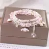 Pulseiras de Estudante Atacado Pulseiras Infantis Miçangas Cristal Feminina Fofa Estudante Melhor Amiga Menina Moda Princesa