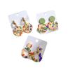 Pendientes 2023 nuevos retro color de contraste camuflaje geométrico color de contraste pendientes femeninos S925 pendientes de comercio exterior europeo y americano al por mayor