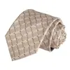 Gravata Impressa Estilo Retro Hong Kong 8cm Amarrada à Mão para Casamento Masculino, Apresentação, Uso Diário, Acessórios para Terno Formal