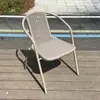 Tejido Personalizado de Respaldo de Silla de Ratán para Balcón Exterior y Jardín de Ocio, Silla de Ratán Sintético Impermeable