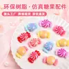 Accesorios Populares de Dulces Alpinos de Resina Artificial Accesorios Decorativos de Barro de Huella Dactilar para Funda de Teléfono Móvil DIY