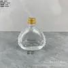 Botellas de Vidrio al por Mayor en Stock, Exquisitas Botellas Pequeñas para Licores, Botellas Artesanales de Boca Estrecha de 50ml 100ml, Botellas de Cristal Pequeñas de Capacidad para Licores
