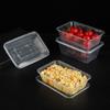 Fiambrera Desechable de Plástico de Grado Alimenticio para Fruta para Llevar Almuerzo Sopa Polvo Caja Incorrecta Engrosada Transparente Redonda Caja Conservadora