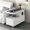Novo Gabinete Lateral de Sofá Pequeno Apartamento Mesa Lateral Móvel Multifuncional Moderno Minimalista Gabinete Lateral Pequena Mesa de Centro com Rodas