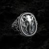 Anillo de Ganesha Elefante Anillo para Hombre Retro Exquisito Moda Temperamento Moderno Versátil Gama Alta Exquisito Popular Regalo