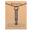 Nuevo Producto en Stock Amazon Collar Colgante de Meditación Mindfulness de Giro Roscado Silbato de Acero de Titanio para Ajustar la Respiración y Aliviar el Estrés