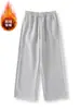 Pantalones de Pierna Ancha, Pantalones Deportivos Casuales de Pierna Recta con Caída, Pantalones de Chándal Unisex con Forro de Felpa, Pantalones Largos, Procesamiento Personalizado con Imágenes y Muestras Proporcionadas
