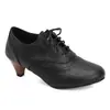 En Stock Zapatos de Tacón Alto 2026, Tacón Grueso Primavera y Otoño, Cierre de Cordones Frontales, Estampado Floral, Zapatos de Salón Individuales de Estilo Británico para Mujer, Botas Sencillas para Mujer