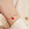 Pulsera nueva de plata esterlina 925 de diseño original de buena suerte continua Dios de la Riqueza cuentas de plata pulsera de cinabrio joyería al por mayor