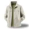 Chaqueta de Moda para Exteriores para Hombre 2026, Nuevo Estilo Primavera y Otoño, Sencilla, Holgada, Informal, Cuello Alto, Top Deportivo para Exteriores