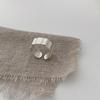 Versión coreana del anillo de plata de ley 925 con sentido de diseño nicho, anillo de viento frío para mujer que no se desvanece, anillo pesado retro, joyería al por mayor