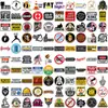 100 Adesivos de Capacete de Segurança Transfronteiriços Aviso Divertido DIY Graffiti Decoração Adesivos para Scooter Bagagem Impermeável