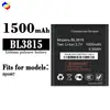 Adecuado para batería de teléfono móvil FLY BL3815 IQ4407, batería nueva de larga duración 1500 mAh, venta al por mayor de fábrica