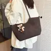 Bolsa de Tecido Grande Capacidade para o Dia a Dia Feminina Nova de Alto Valor Simples de Ombro Único Sob o Braço Bolsa Tote Moderna Chique