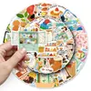 50 Pegatinas Originales de Plan de Fin de Semana, Dibujos a Mano Estilo Sal para Calendario de Vida, Pegatinas para Diario, Calcomanías para Maleta