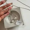 Cadena para Clavícula Minimalista de Perlas con Forma de Corazón Estilo Coreano, Moda de Lujo Ligero, Alto Valor Estético, Versátil, Collar Ajustable para Mujer Suave y Elegante