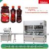 Máquina de enchimento de líquido de bebida semiautomática Máquina de embalagem de garrafa de suco de 400ml Máquina de enchimento de suco de jujuba selvagem de garrafa de plástico