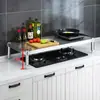 Prateleira de armazenamento de cozinha em aço inoxidável, prateleira de mesa, suporte de fogão de camada única espessado, suporte de forno, prateleira de armazenamento de micro-ondas
