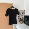 Falda plisada exquisitamente confeccionada, transparente y dinámica + top de punto Tencel negro con efecto adelgazante, mangas cortas elegantes, talla única, con etiquetas