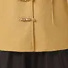 Nuevo Estilo Chino Ropa para Madres Top de Lana Doble Cara Nuevo Estilo Primavera/Otoño Traje Tang Color Sólido Elegante Ropa de Abrigo para Mujeres de Mediana Edad y Mayores