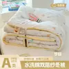 Colcha de Gasa Arrugada de Doble Capa Ins Clase A, Adecuada para Todas las Estaciones, Colcha de Primavera y Otoño, Colcha Individual de Verano para Dormitorio, Colcha Gruesa de Invierno para Estudiantes