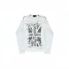 Nova Chegada de Outono Europeu Americano Retrô High Street Punk Estampado Moda Solta Gola Redonda Personalidade Manga Longa Camiseta Top Atacado