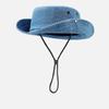 Designer Internet celebridade vintage lavado cordão Denim pescador chapéu feminino camping outono ao ar livre chapéu de sol montanhismo chapéu masculino