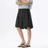 Pantalones Rayados Estilo Retro Old Money Primavera y Verano para Hombre Estilo Perezoso Suelto Versátil Casual Tendencia China Simples Pantalones Cortos de Nuevo Estilo