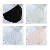 Ropa interior de seda de hielo Langsha para mujer, sin costuras, de cintura media, fina, transpirable, de algodón, sexy, para primavera y verano