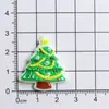 Serie navideña de dibujos animados, accesorios navideños de resina, materiales para manualidades DIY, tazas de pegamento de crema, imanes para refrigerador, pegatinas decorativas