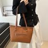 Bolso de Hombro Casual de Moda de Gran Capacidad Retro Europeo y Americano Bolso de Mujer 2024 Nueva Moda Elegante Estilo Extranjero Bolso Tote
