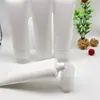 Massageador de Pescoço Cabeça de Massagem Loção de Massagem Embalagem Mangueira Garrafa Boca Espiral Branca Frasco de Amostra Cosmética Fabricante de Origem
