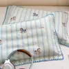 Funda de almohada de gasa de doble capa de algodón puro para niños 40X60 Par de fundas de almohada de algodón 30X50 Funda interior para núcleo de almohada de bebé Pieza individual
