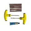 Kit de Ferramentas para Reparo de Pneus de Carro Tira de Remendo de Emergência para Pneus a Vácuo Cola Rápida Caixa de Ferramentas Líquida para Veículos Elétricos