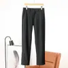 ¡Pantalones As! ¡Alto Grado Mate Satín Alta Elasticidad! Pantalones Largos Rectos de Moda Casual Versátil para Hombre
