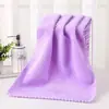 Toalla toalla de forro polar de coral fabricante de fábrica lavado de cara cuadrado pequeño regalo toalla de coral velocidad del agua limpiar secado rápido al por mayor toalla de mano