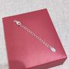 Cadena de Cola de Extensión de Plata de Ley S925 Cadena de Cola Ajustable Pulsera de Perlas con Cuentas Hecha a Mano DIY Accesorios de Plata para Collar