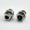 Enchufe de alimentación DC-084BDC, roscado con tuerca, medio corte con cable de tierra, conector DC de pines 5521 5525