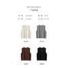 Cárdigan de rombos grueso suelto Chaleco de punto de cachemira para mujer Otoño e Invierno 2025 Chaleco de lana Chaleco Cardigan con cremallera