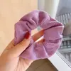 Scrunchie de Alta Qualidade Estilo Coreano para Mulheres, Elástico de Cabelo com Laço de Tecido da Moda, Acessório de Cabelo Corda para Coque Doce e Fofo