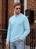 Sudadera pesada para hombre de estilo europeo y americano, de sitio web independiente, con patrón jacquard texturizado, camisa Henley casual suelta talla europea TK